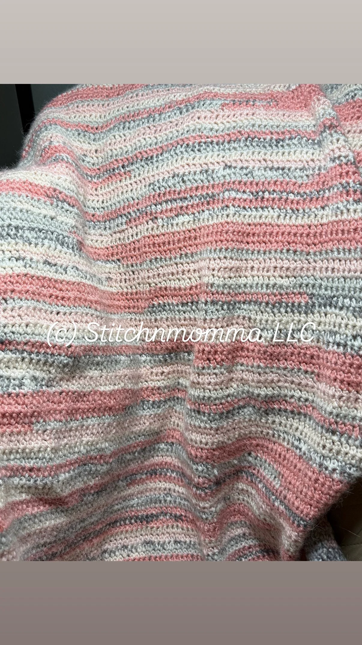 Sunset Bluff Crocheted Baby Blanket