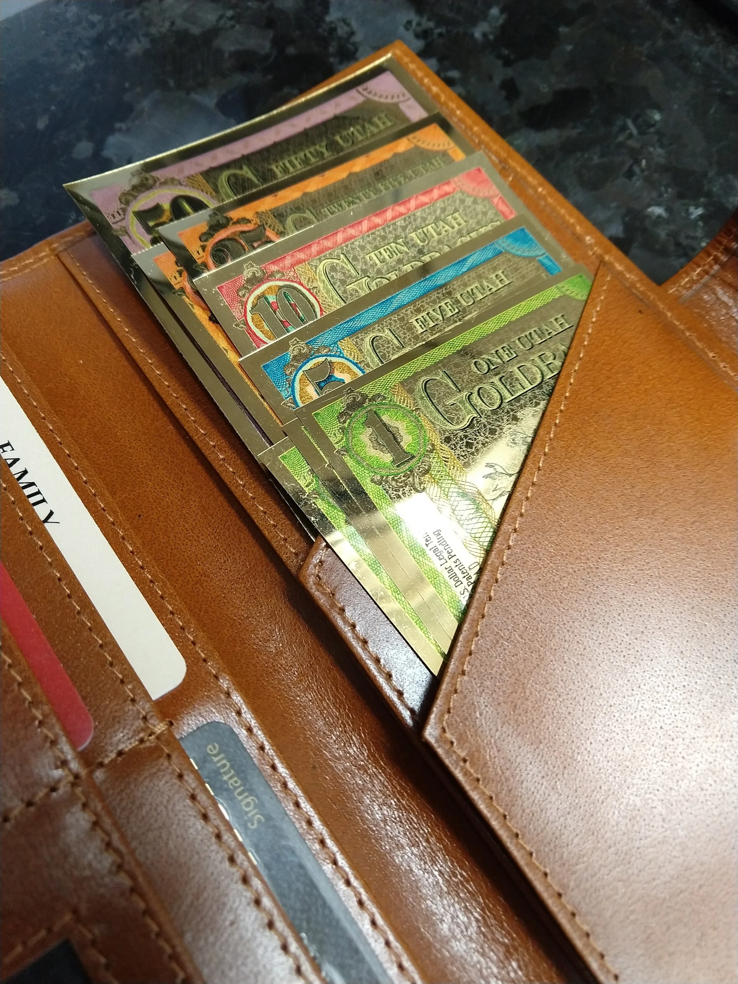 gold wallets