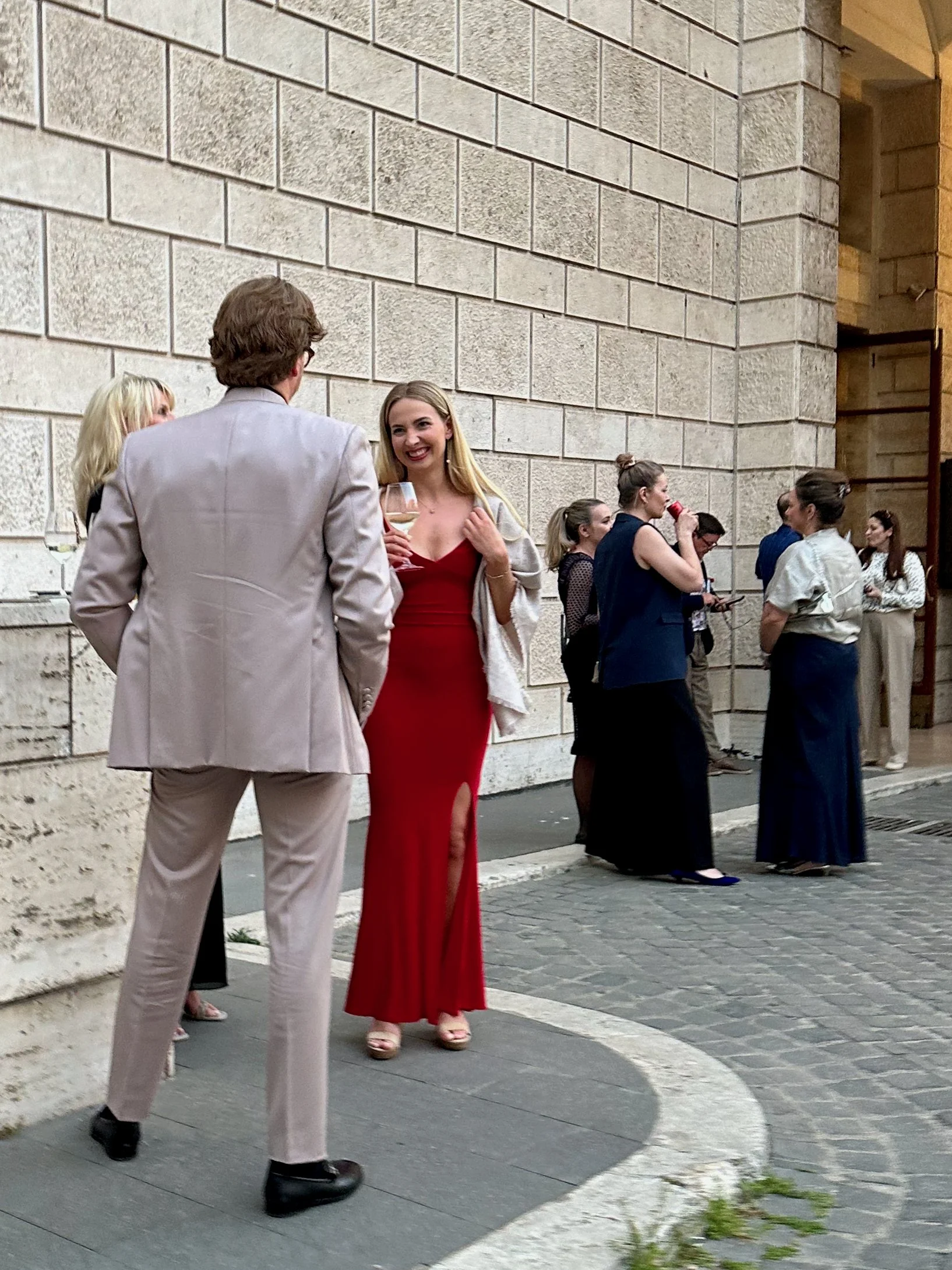 People really dress up here!