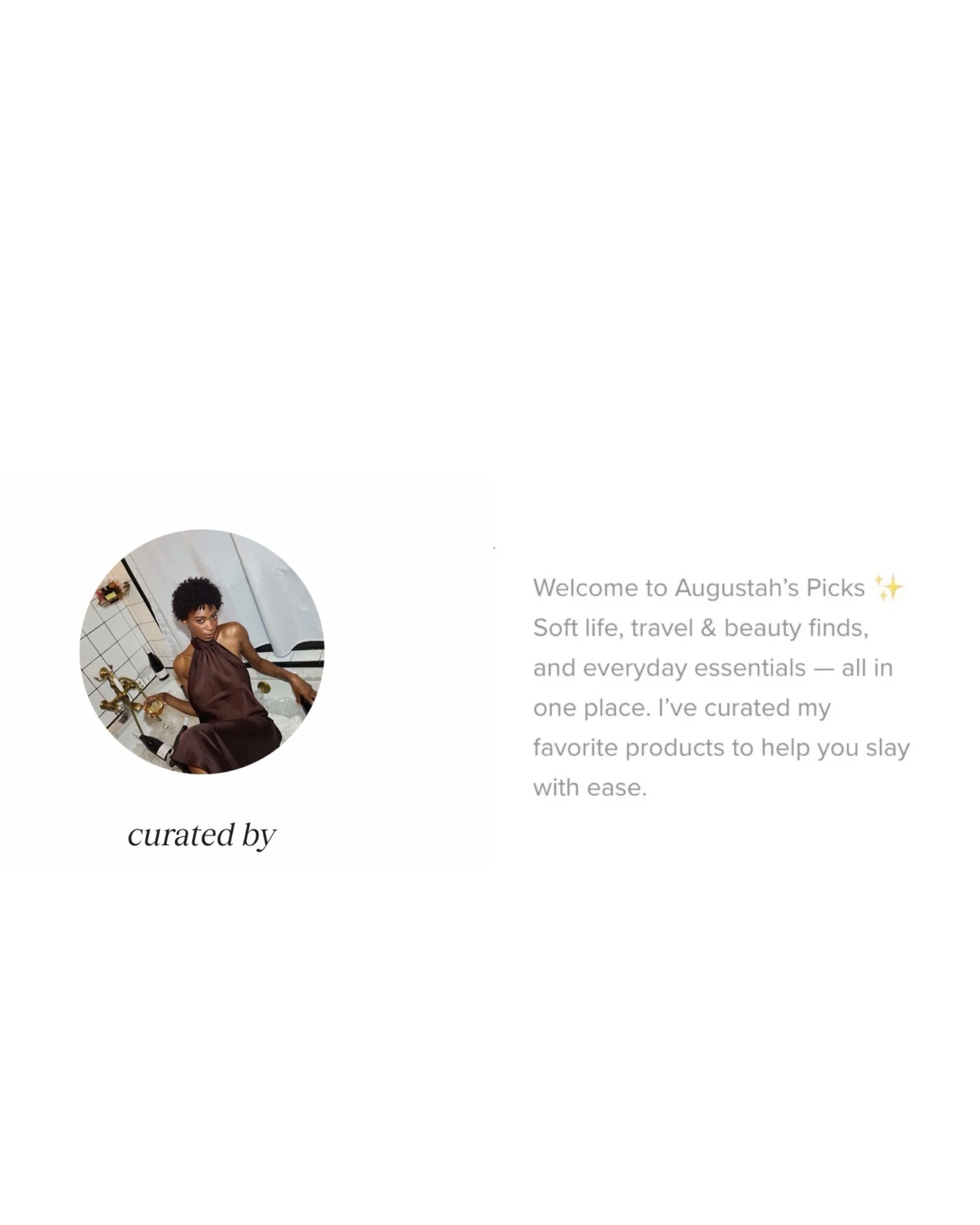 CURATED BY AUGUSTAH: MAY 26' EDIT