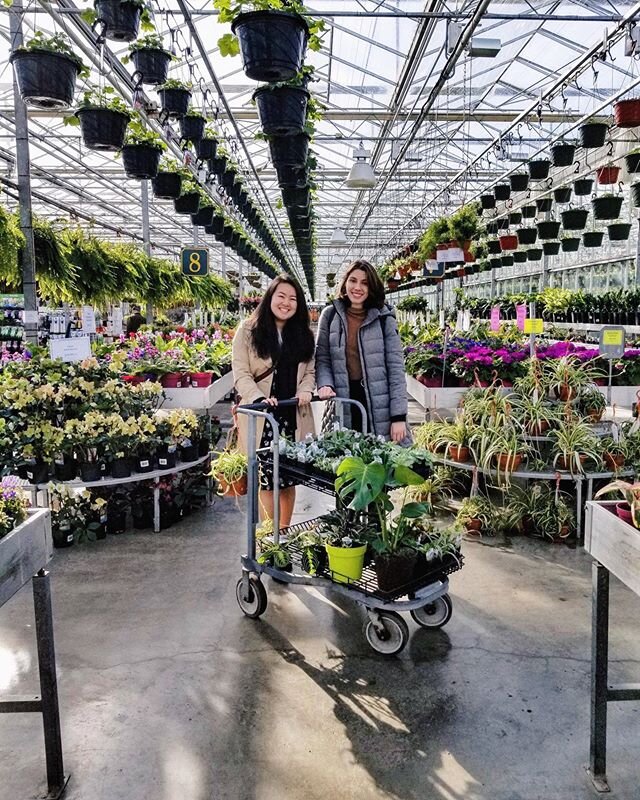 Plant Sales prep is on!! Our wonderful sisters Amanda and Aleksa got all of the plants for plant sales this weekend on the cutest outing. See you Thursday at 10AM in the Life Building to get your very own plant baby. ☺️💚🌱