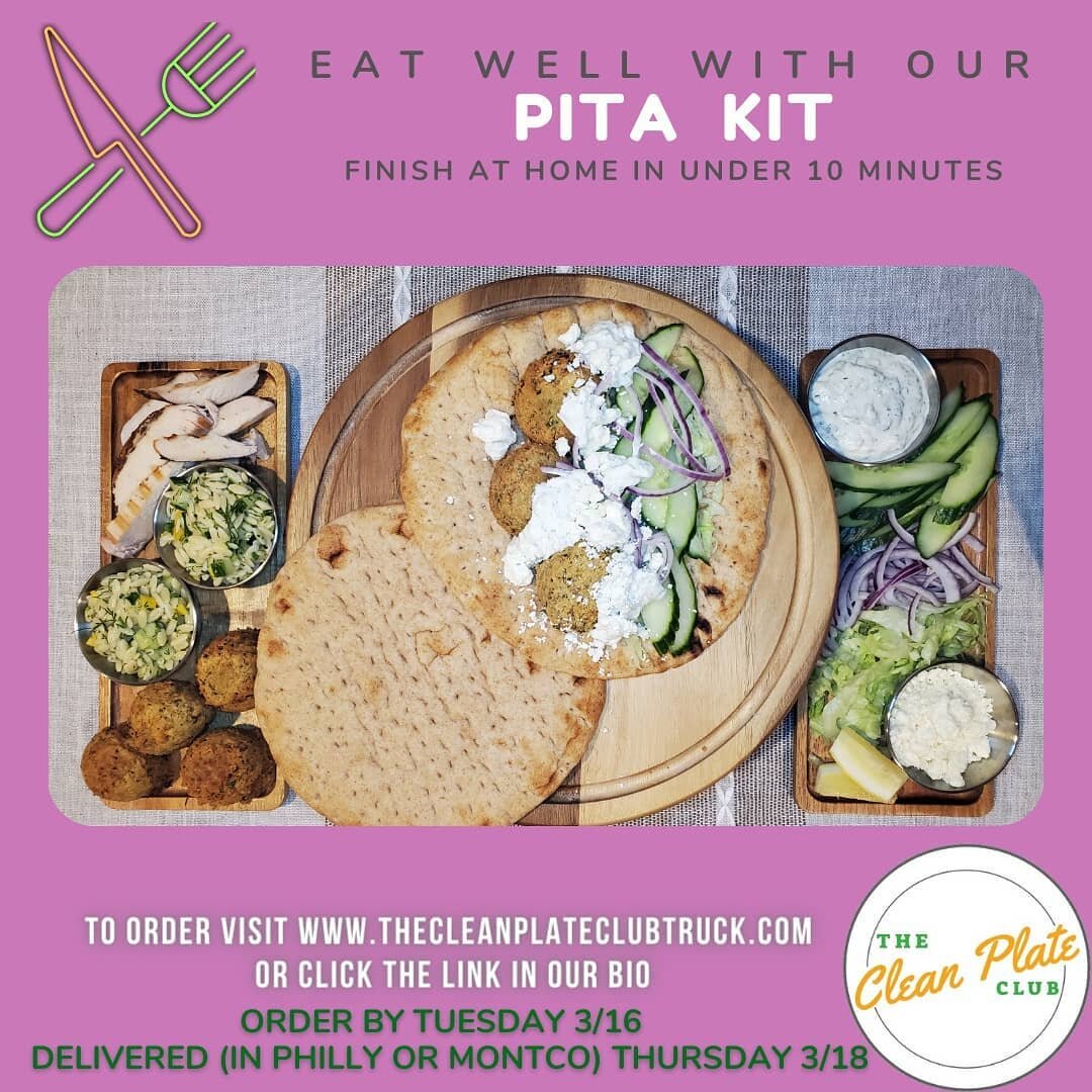 This meal  kit SCREAMS spring. Pita meal kits are up for ordering! 

Nice weather had us feeling like it was time for a light, fresh meal option. The only question  is- chicken or falafel? What's  it gonna  be?!

** FYI for all of our frequent  meal 