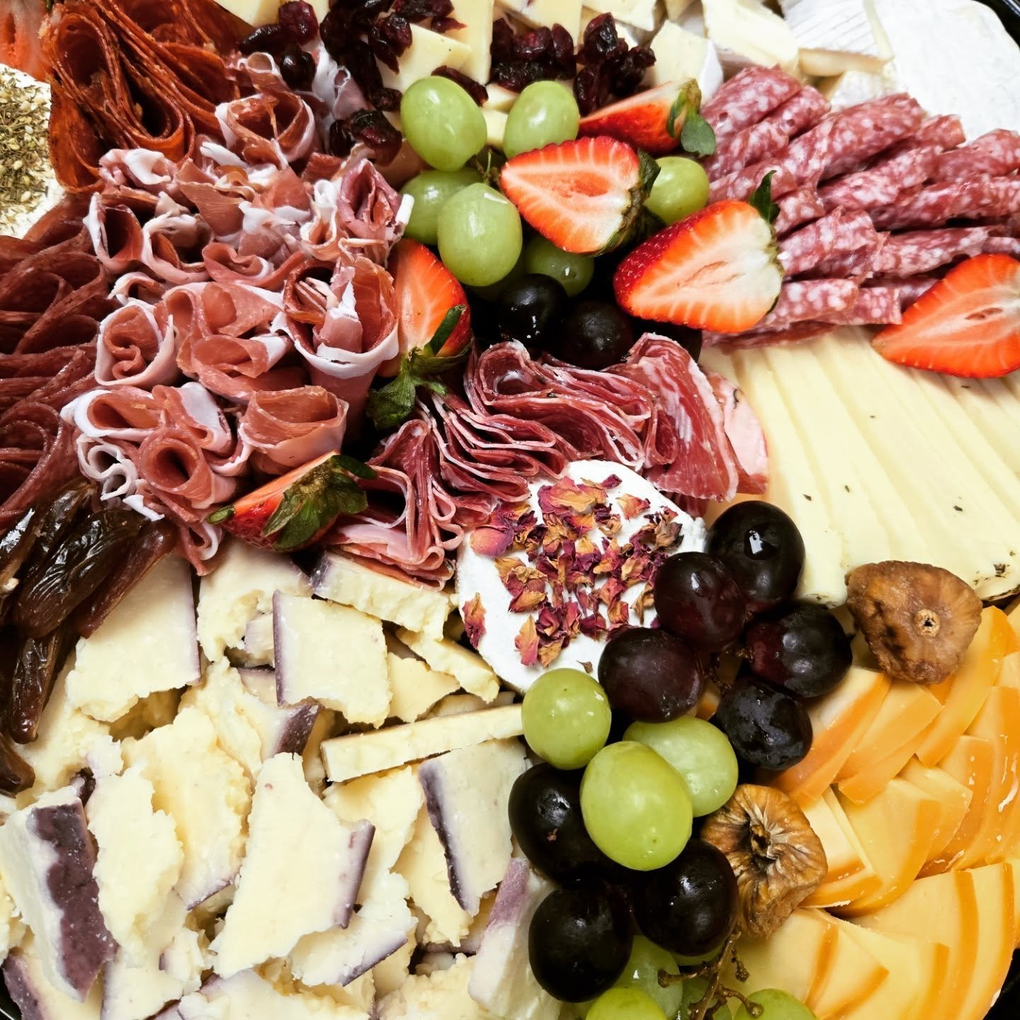 Just a friendly reminder-- we're  more than a food truck 😉.

I mean, yes-- we're  totally a food truck--
BUT we also have lots of deliciousness that we can drop off at your event like a "traditional" catering.  Including charcuterie platte