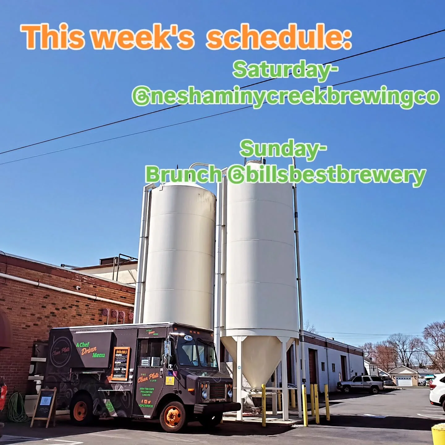 Who's  coming out to see us this weekend?! 🙋&zwj;♀️

We're  excited  to see ya! 

Saturday  we're  hanging @neshaminycreekbrewingco starting at noon &amp; are hanging for for the @tayfnj show! 🤘 if you hear us singing along on the truck....no you d