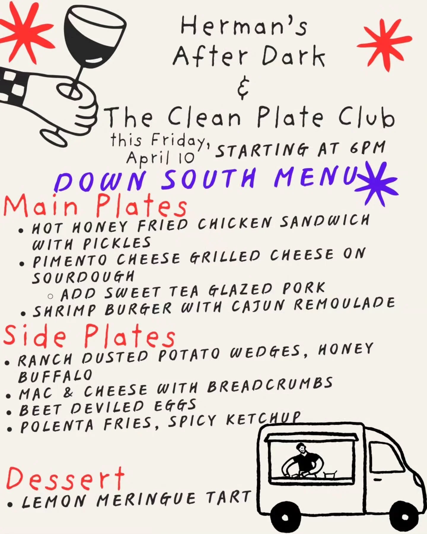 This Friday, we're bringing some southern flair to south philly. Catch us @hermanscoffee After Dark for a special southern menu, paired with their delicious cocktails and drinks.

Did you know we lived in North Carolina for a few years? We're  bringi