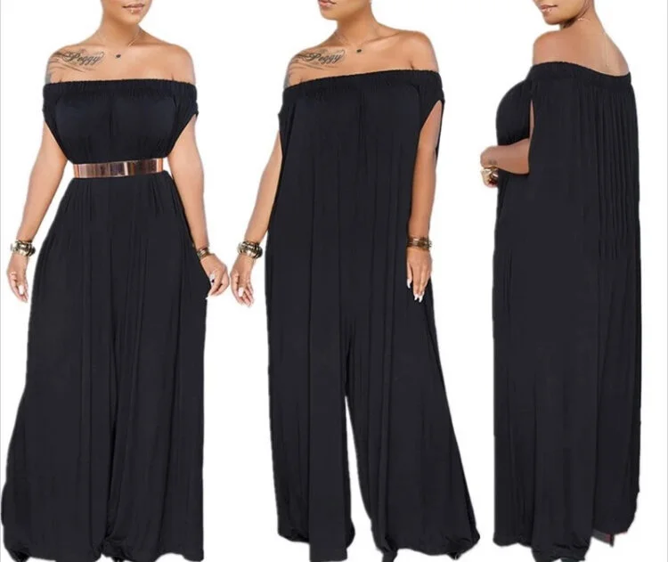 Diamond Off the Shoulder Jumpsuit