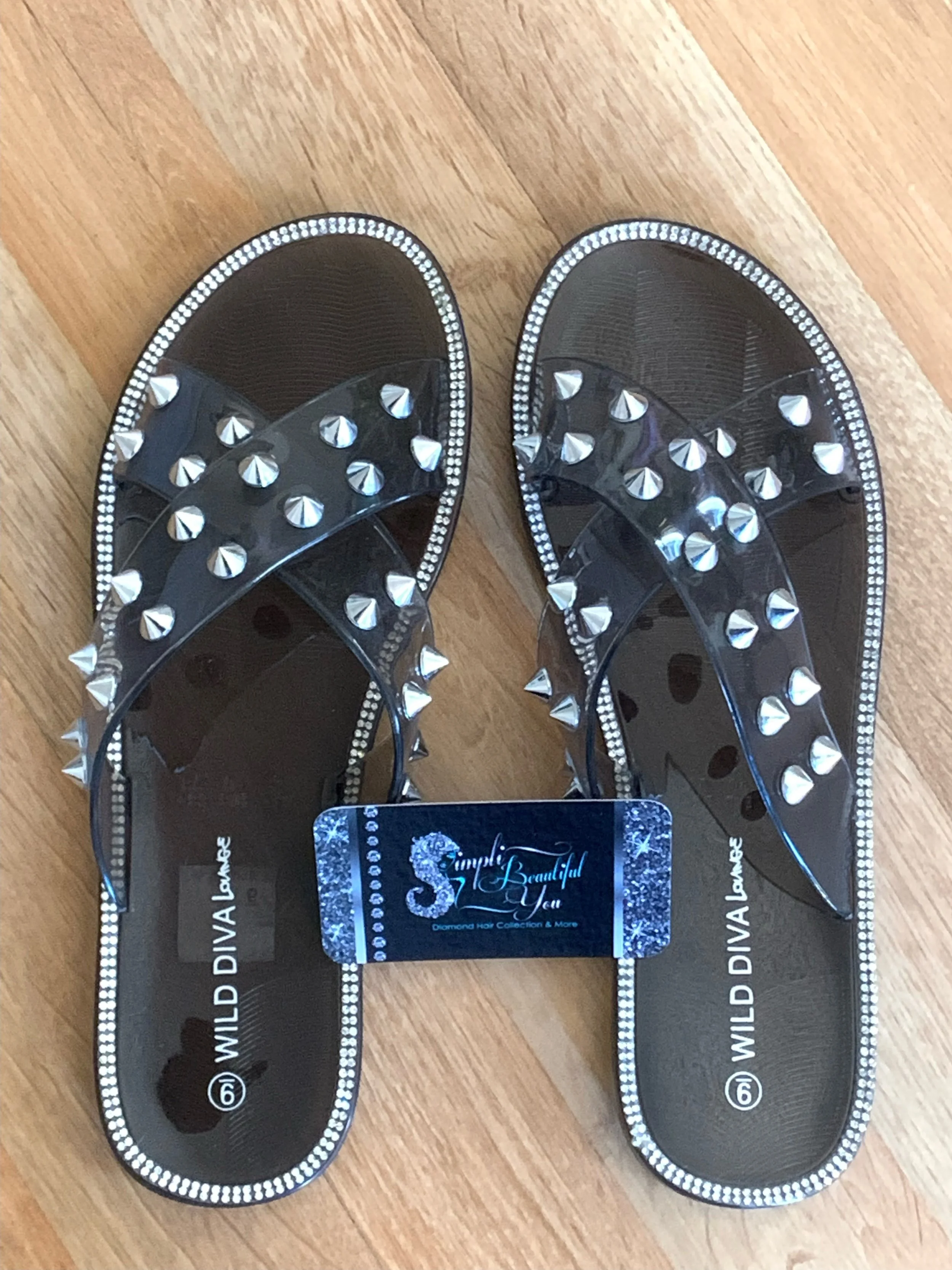Diamond Stud Sandals