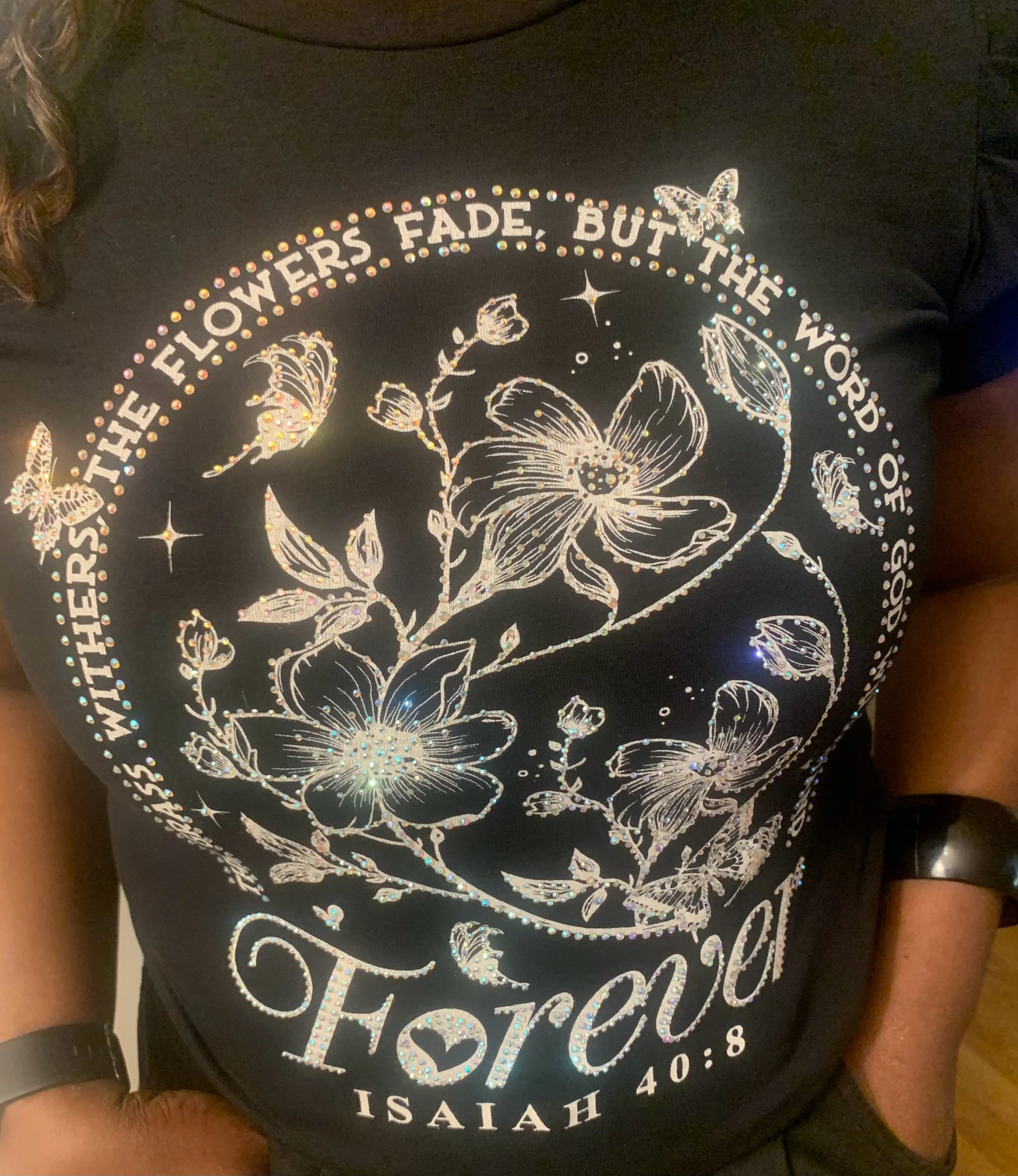 Diamond Isaiah 40:8 Tee