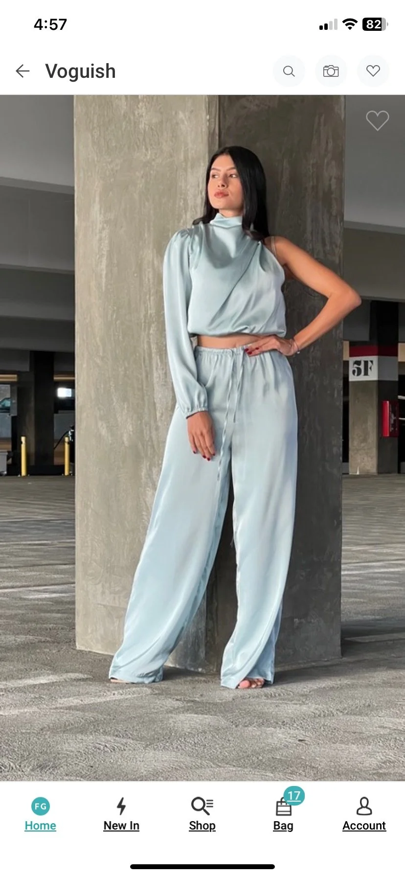 Diamond Turquoise One Shoulder Pant Set