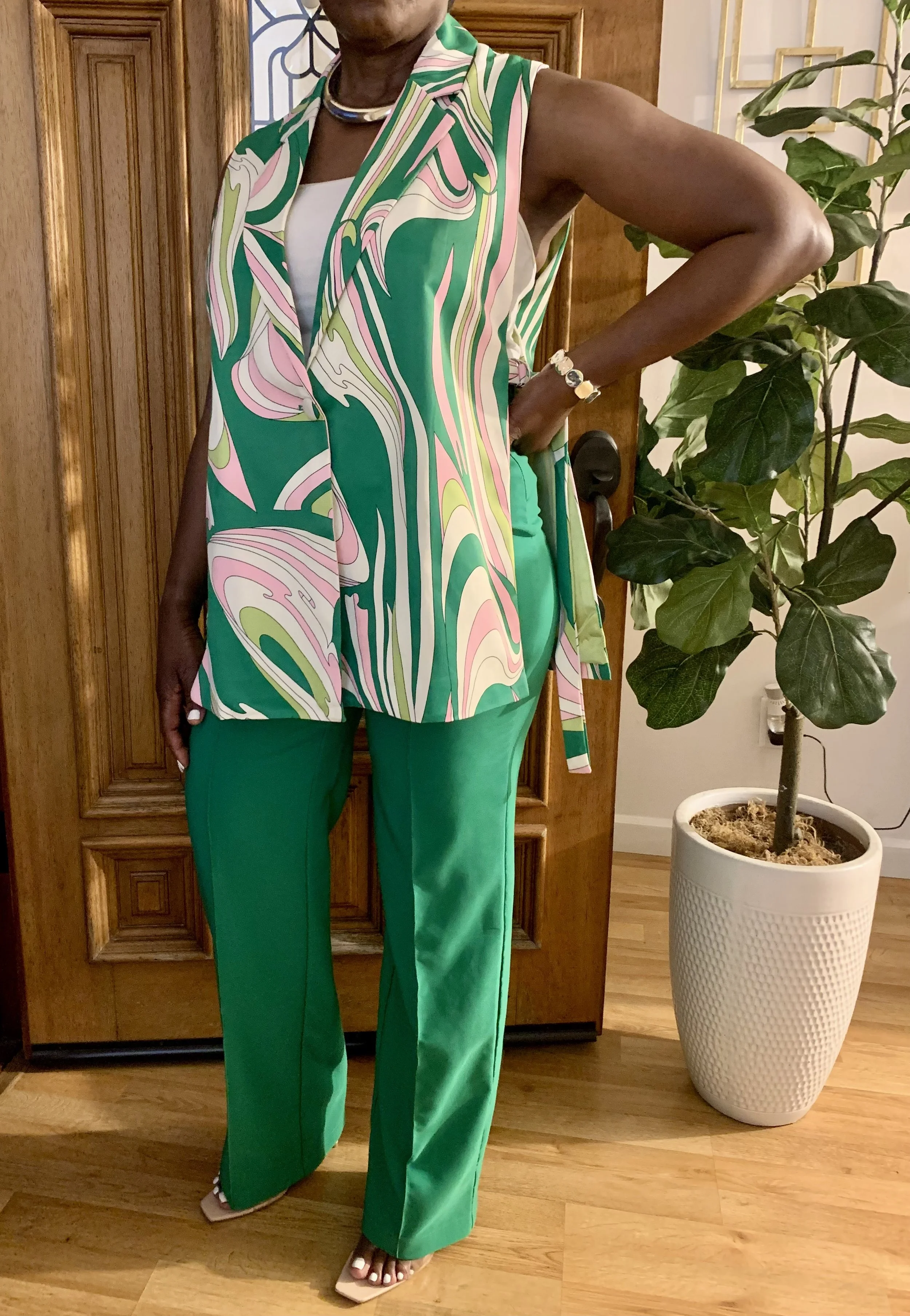 Diamond Green Abstract Set