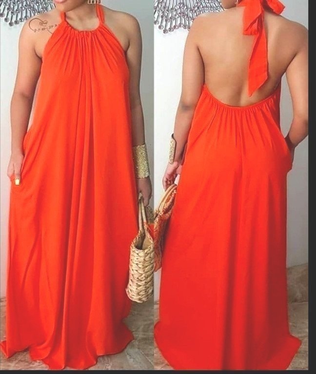 Diamond Halter Maxi Dress