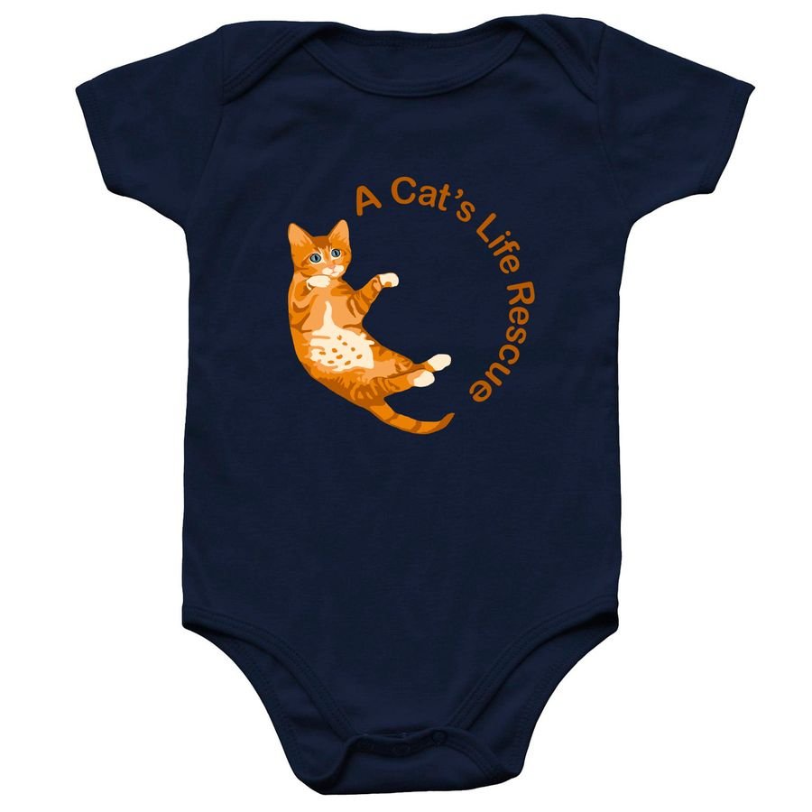 Infant Onesie - orange kitten