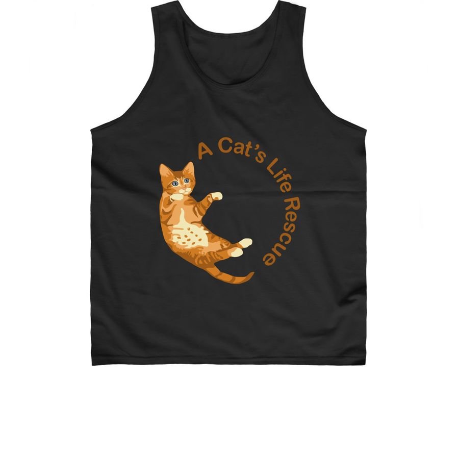 Unisex tank - orange kitten