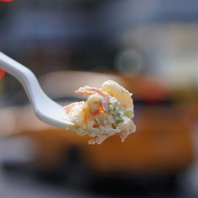 Hawaiian Macaroni Salad #goodfoodgoodvibes .
.
.
.
#livealoha #hawaiianfood #eatwell #foodislove #eaternyc #thrillist #infatuation #feastagram #hungryhungry #officelunch #bloombergeats #eatingnyc #eatguide #f52grams #forkyeah #feedfeed #grubstreet #g