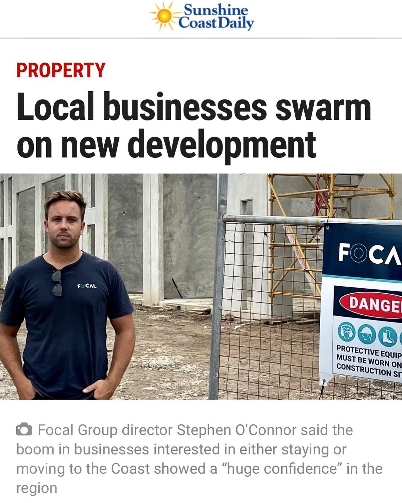 A good positive read in the @sunshinecoastdaily today, talking property and local business.

  https://m.sunshinecoastdaily.com.au/news/local-businesses-swarm-on-new-development/4205137/ 

#development #property #construction  #industrial #business #
