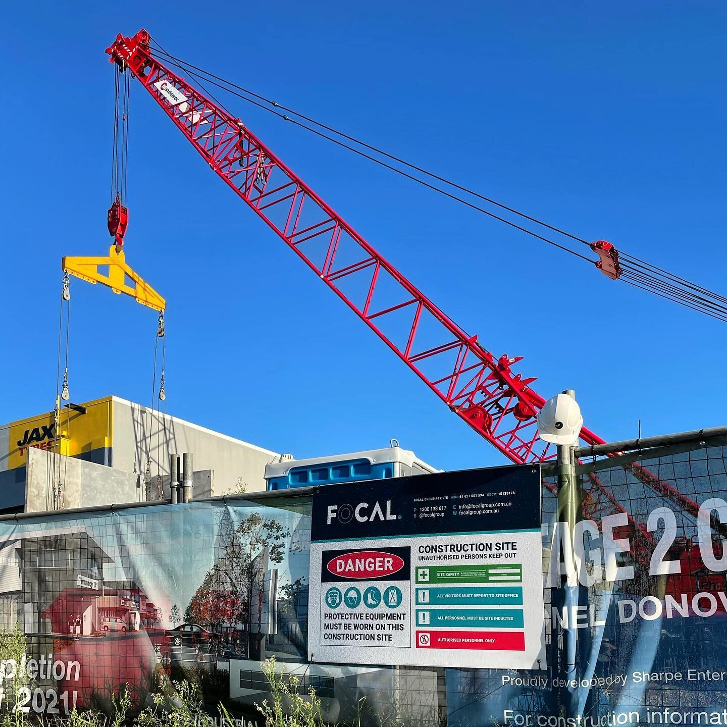 We just love seeing cranes in the sky 🏗 #construction #development #commercialconstruction #industialdesign