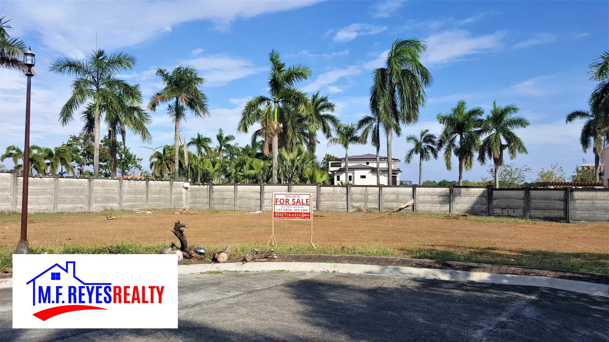 FOR SALE 459sqm lot at Lakeshore, Pampanga — MF Reyes Realty