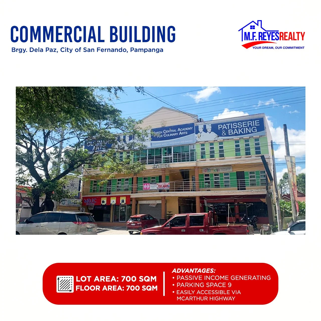 FOR SALE | Commercial Building Along McArthur Highway, San Fernando, Pampanga