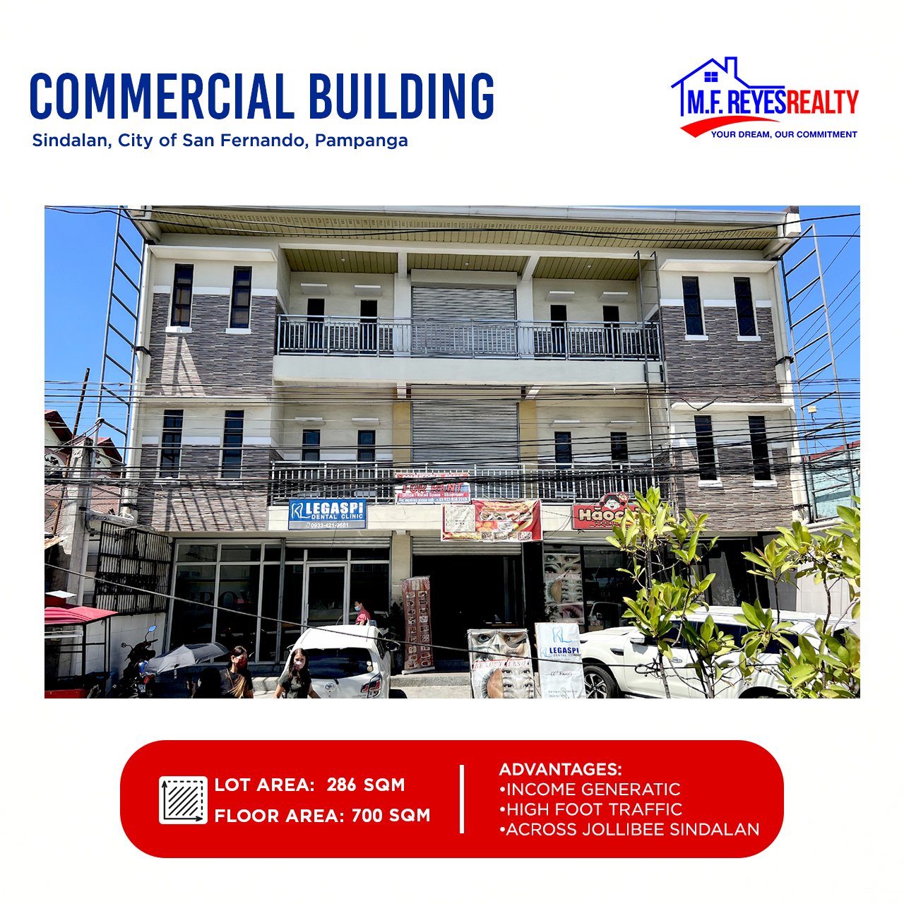 FOR SALE | Commercial Building (Beside Jollibee Sindalan), San Fernando, Pampanga