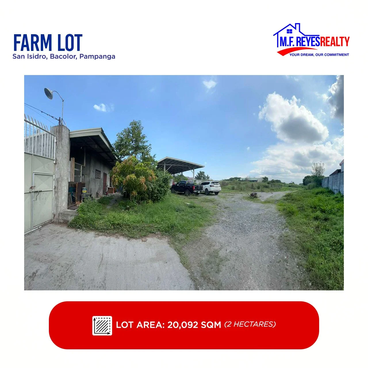 FOR SALE | 2 Hectares Lot at San Isidro, Bacolor, Pampanga