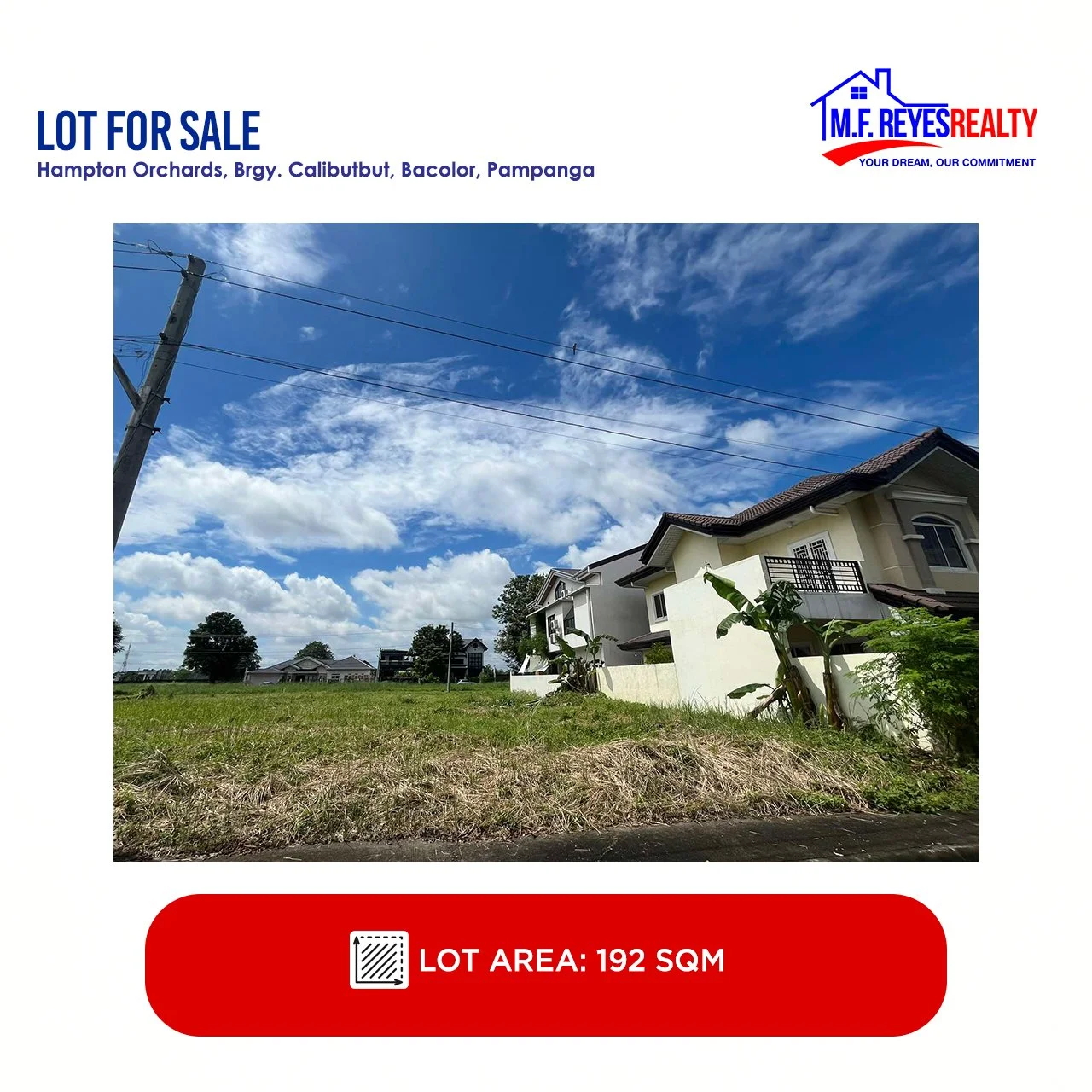 Residential Lot for Sale! Phase 1, Hampton Orchards.
