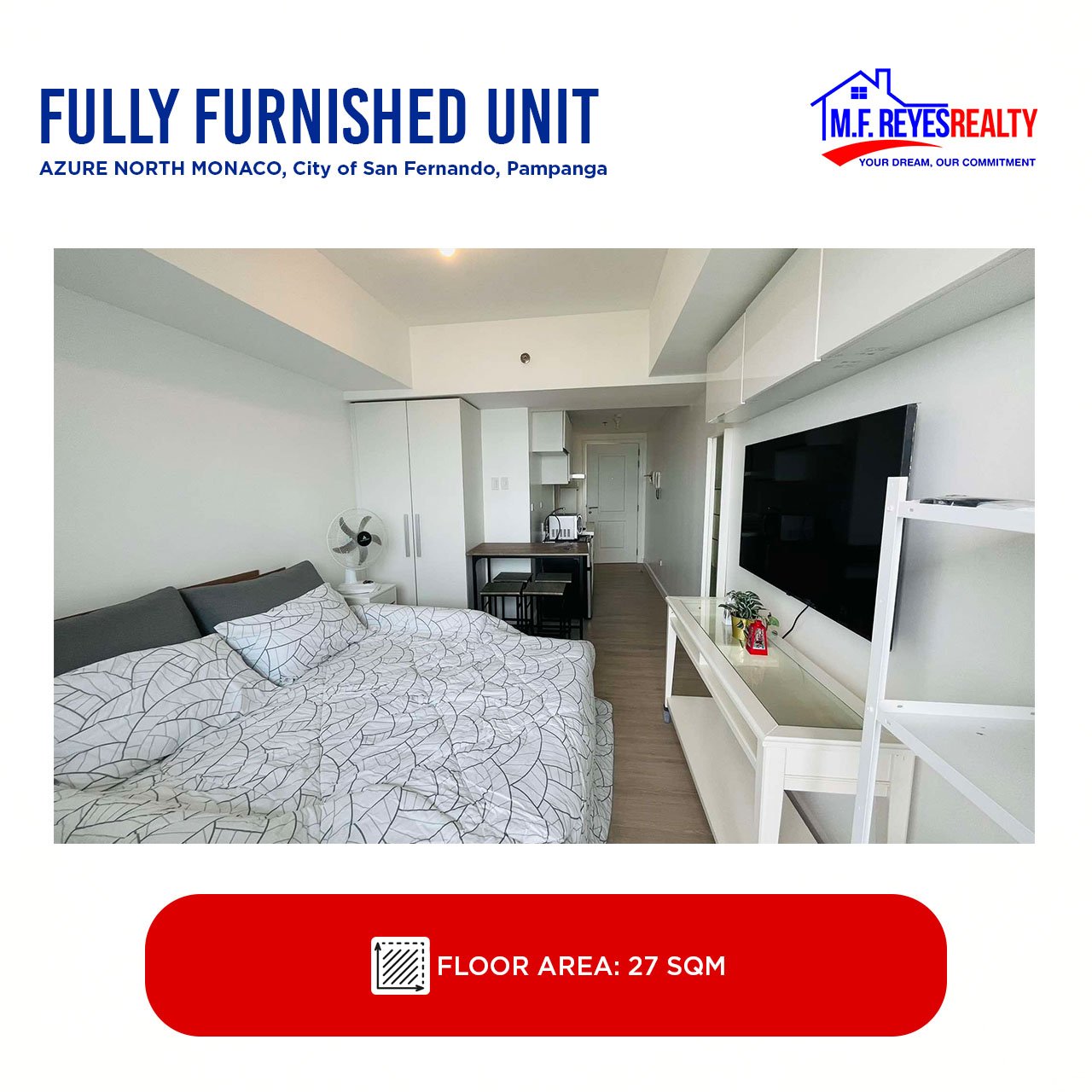 FOR SALE |  Azure North Fully Furnished Unit - Monaco 1819