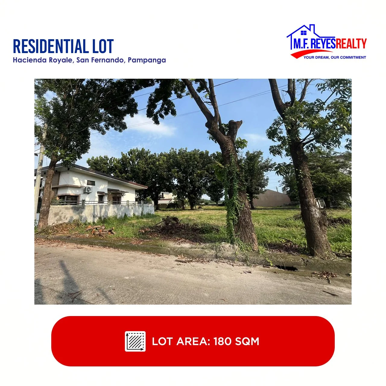 FOR SALE | 180 sqm |  Hacienda Royale, Telabastagan, City of San Fernando, Pampanga