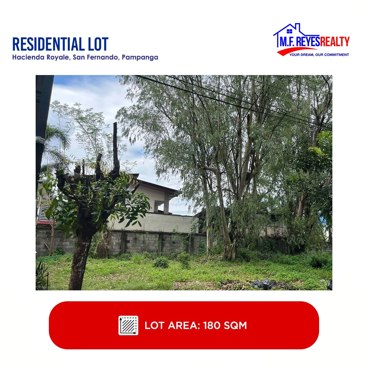 FOR SALE | 180 sqm - Bl 28a | Hacienda Royale, Telabastagan, City of San Fernando, Pampanga
