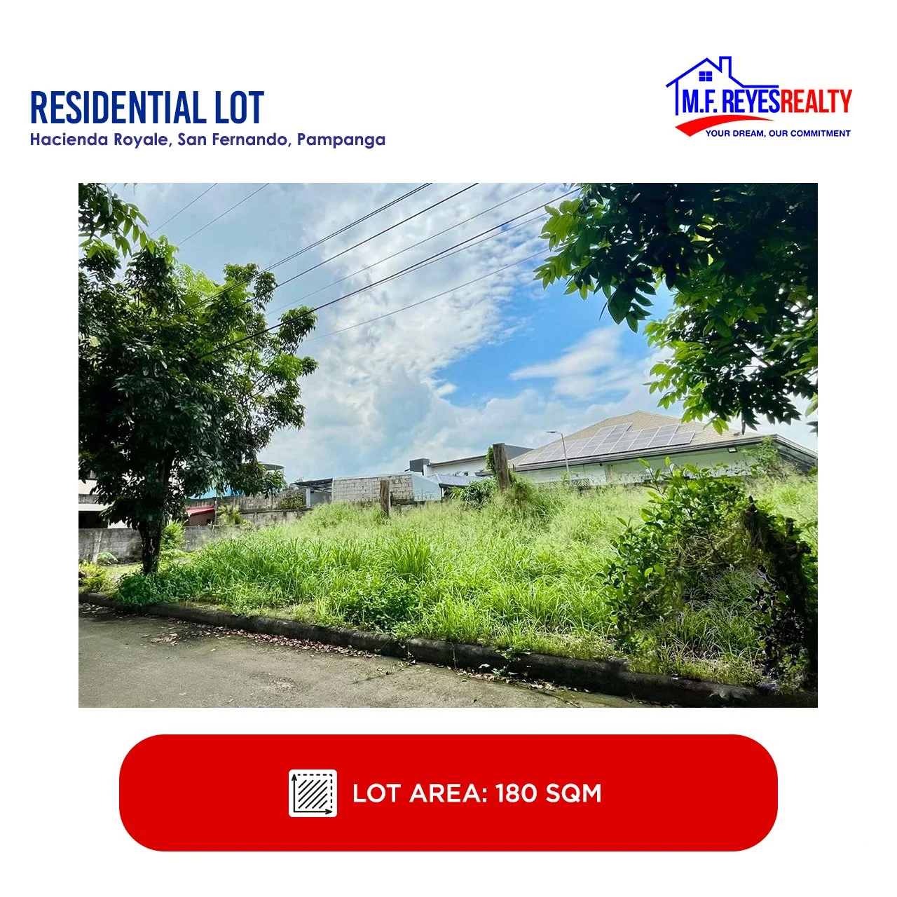FOR SALE | 180 sqm - Bl 28a L46 | Hacienda Royale, Telabastagan, City of San Fernando, Pampanga