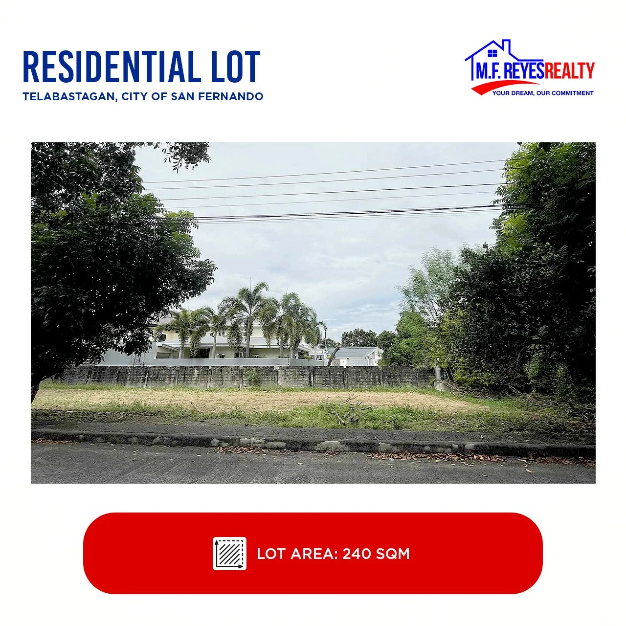 FOR SALE | 240 sqm | Hacienda Royale, Telabastagan, City of San Fernando, Pampanga  