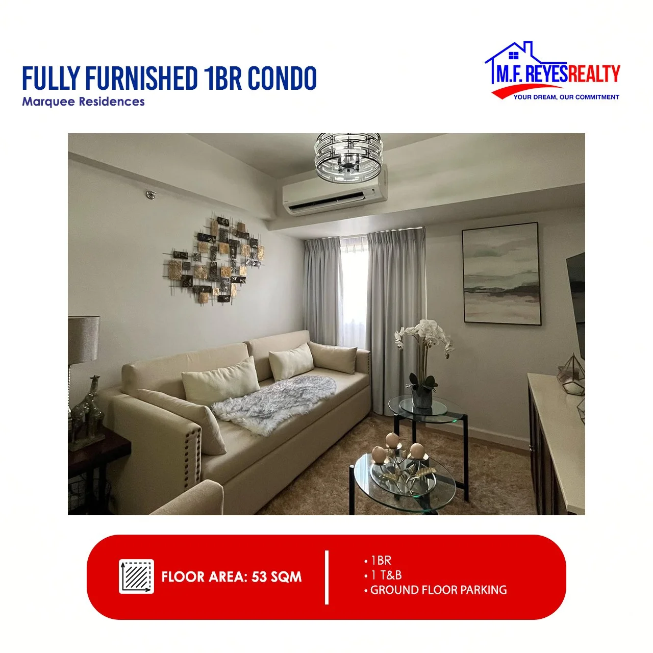 FOR SALE | Fully Furnished 1BR Condo at Marquee Residences