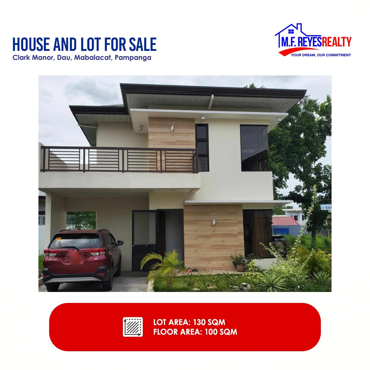 FOR SALE | 3BR Fully Furnished House and Lot at Clark Manor in Dau, Mabalacat