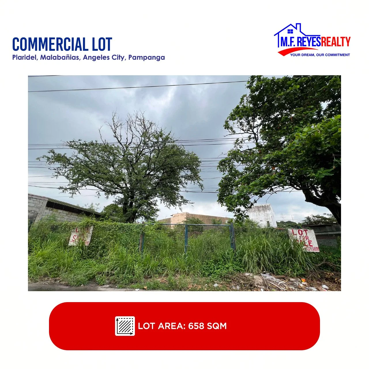 COMMERCIAL LOT FOR SALE |  Plaridel, Malabañias, Angeles City, Pampanga