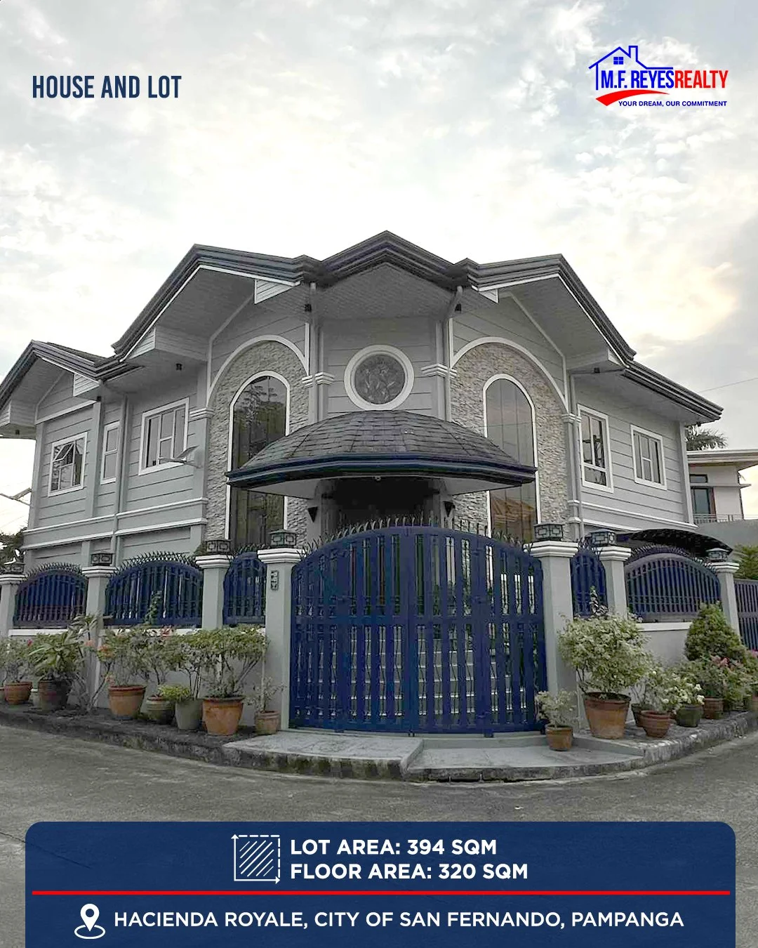 FOR SALE | 6BR House and Lot at Hacienda Royale (Pocket shaped corner Lot )