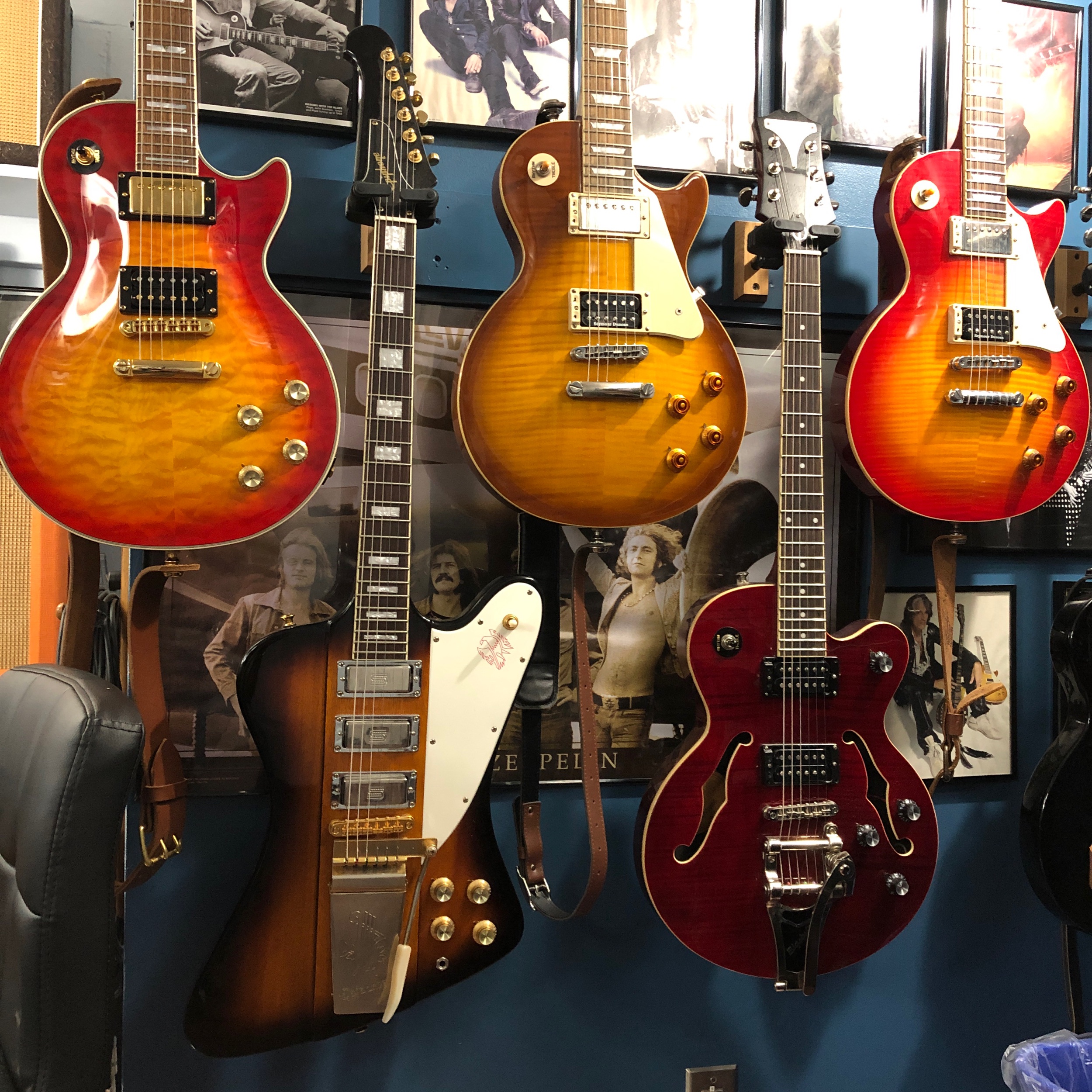  Chris has customized and upgraded all of the guitars for excellent playability and tone. 