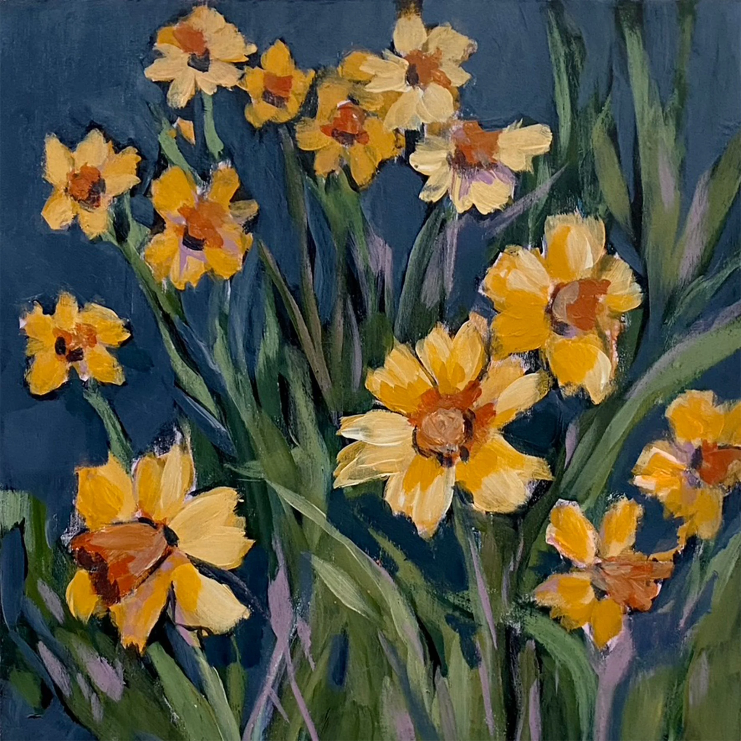 "Daffodils" - 8"x8" Giclée Print