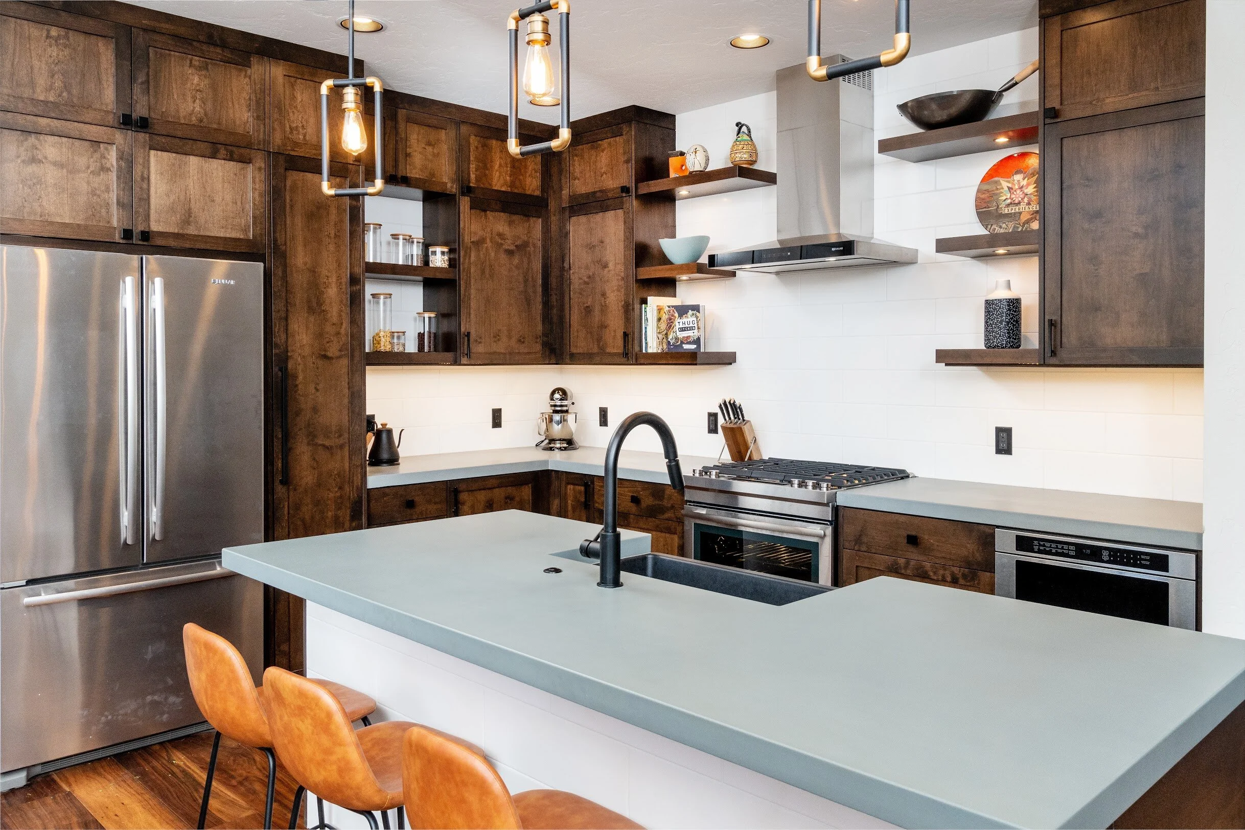 Custom concrete countertop