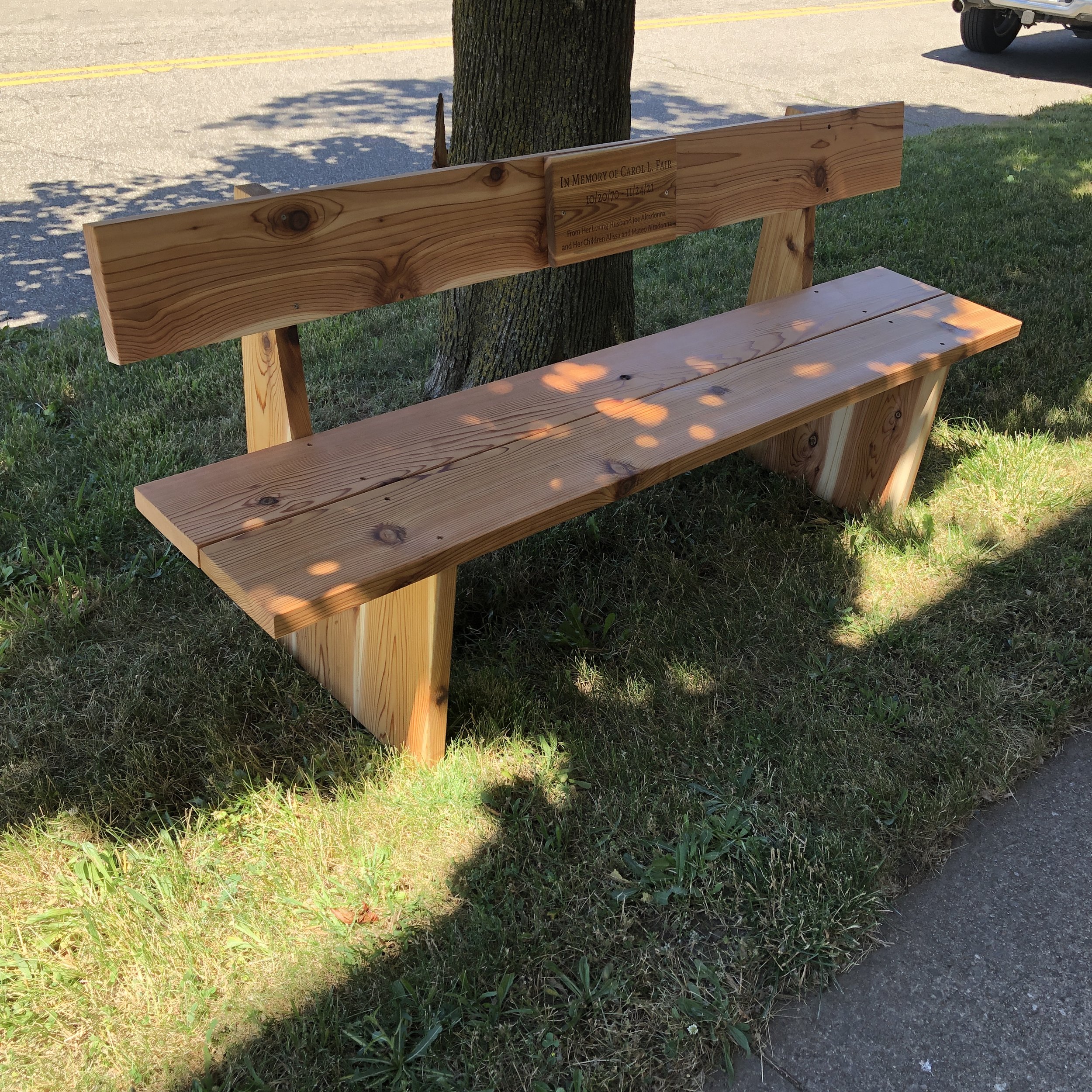 Memorial Park Bench