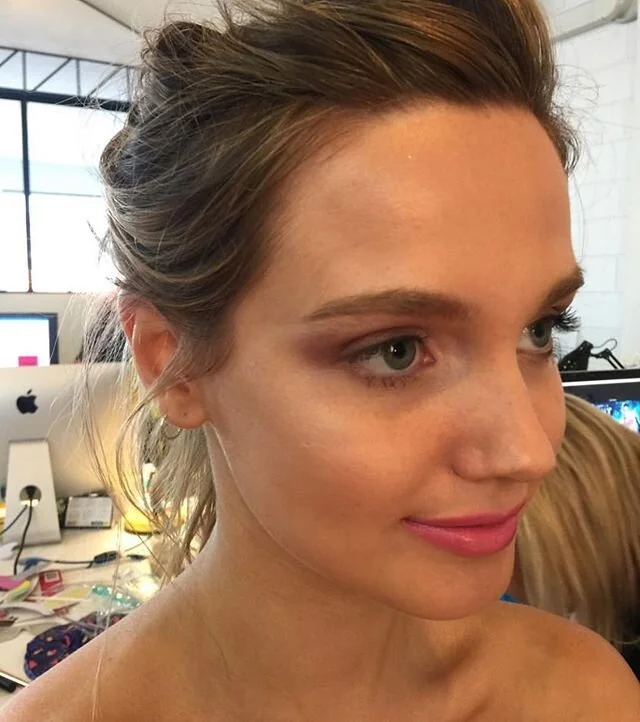 Soft &amp; pinky tones 
An oldie from 2017? I think 🤔 
Behind the scenes 
Makeup x Hair @sarahcollinsmakeuphair 
This is one of my most requested looks when people are attending events! Hopefully back events soon 💖 
#fashion #photography #model #be