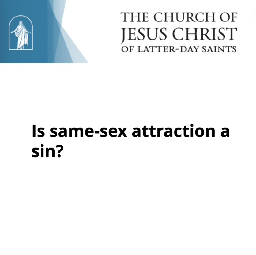 Is Same-Sex Attraction A Sin? (Church Website)