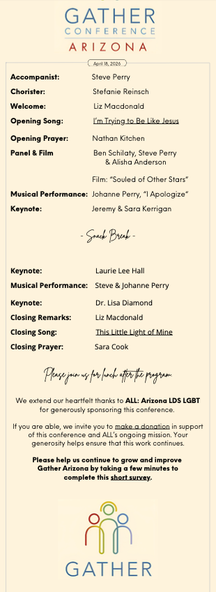 GATHER AZ PROGRAM 2026