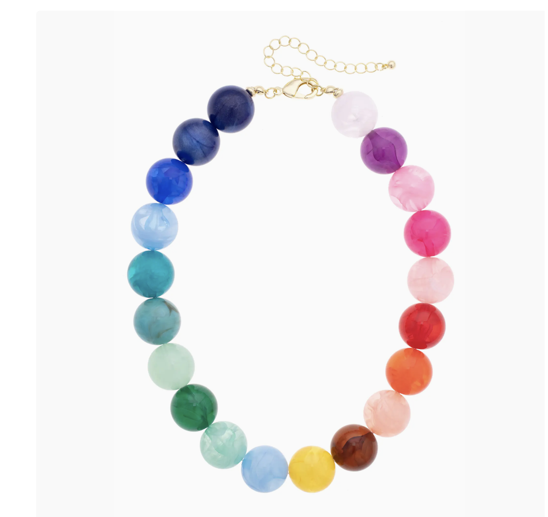 Gumball Beaded Necklace