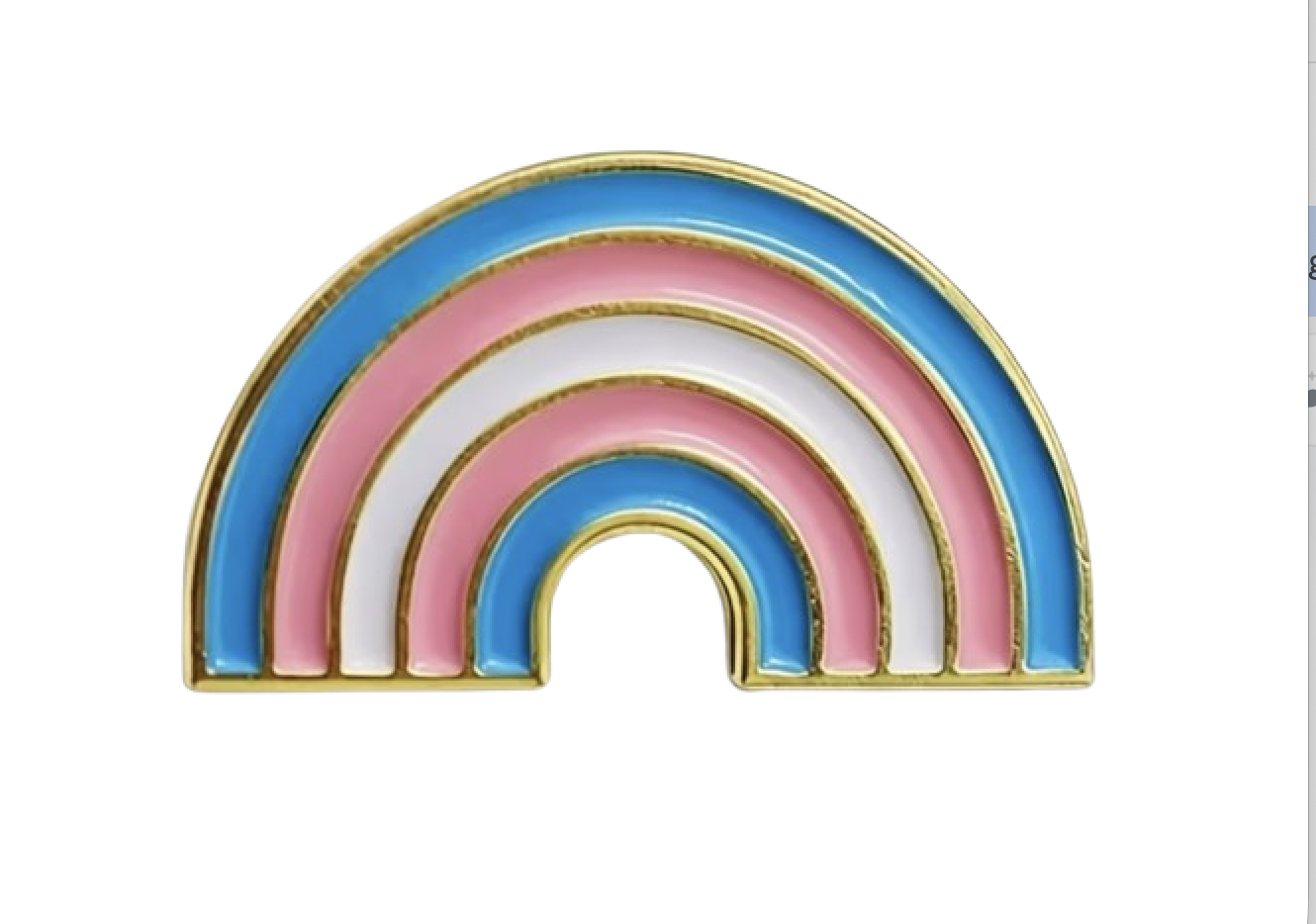 Trans Rainbow Pin