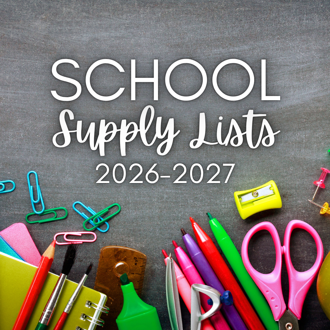 School Supply Lists 2026-2027
