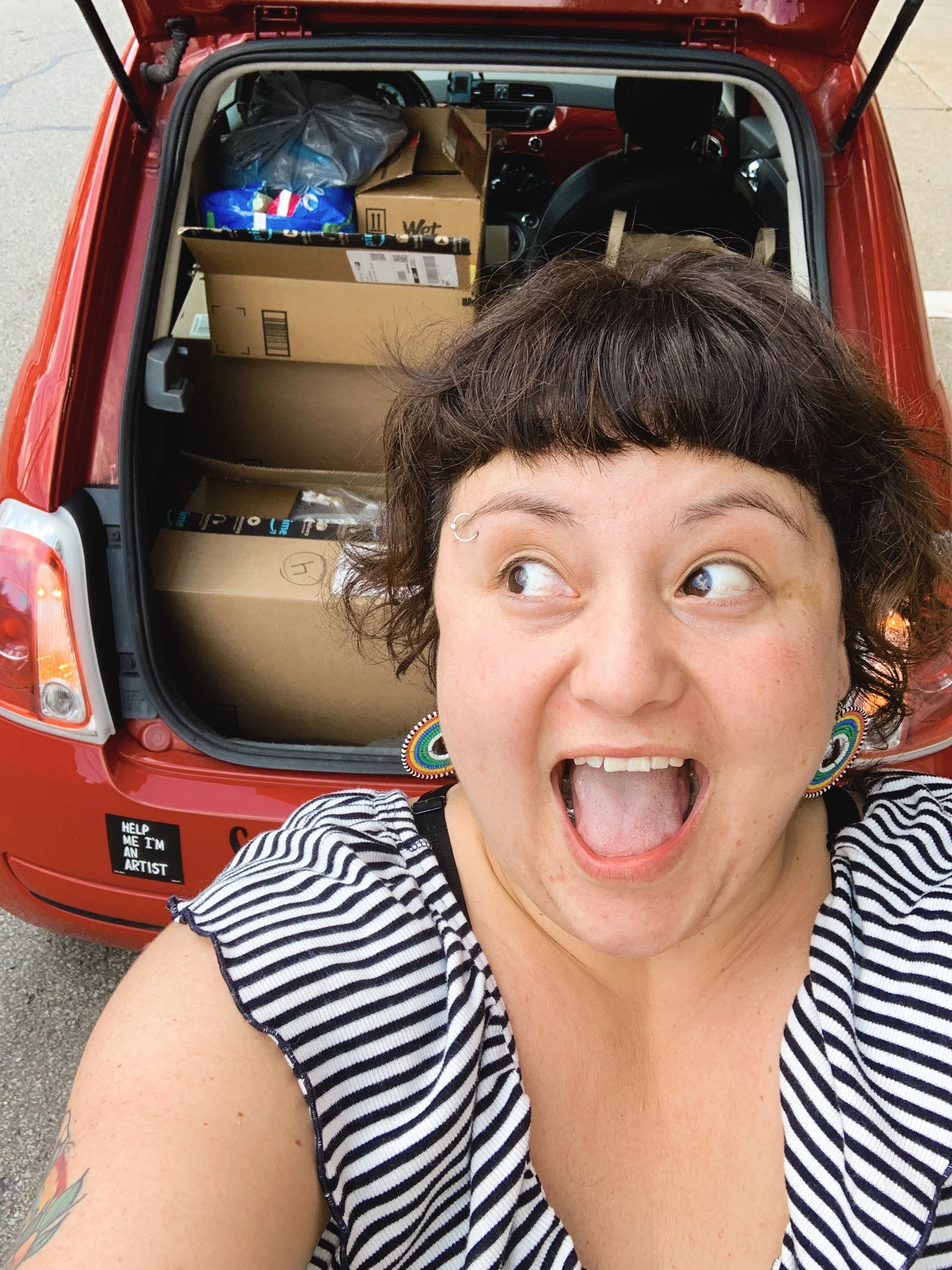 as Sandra continued to collect donations all over the city…