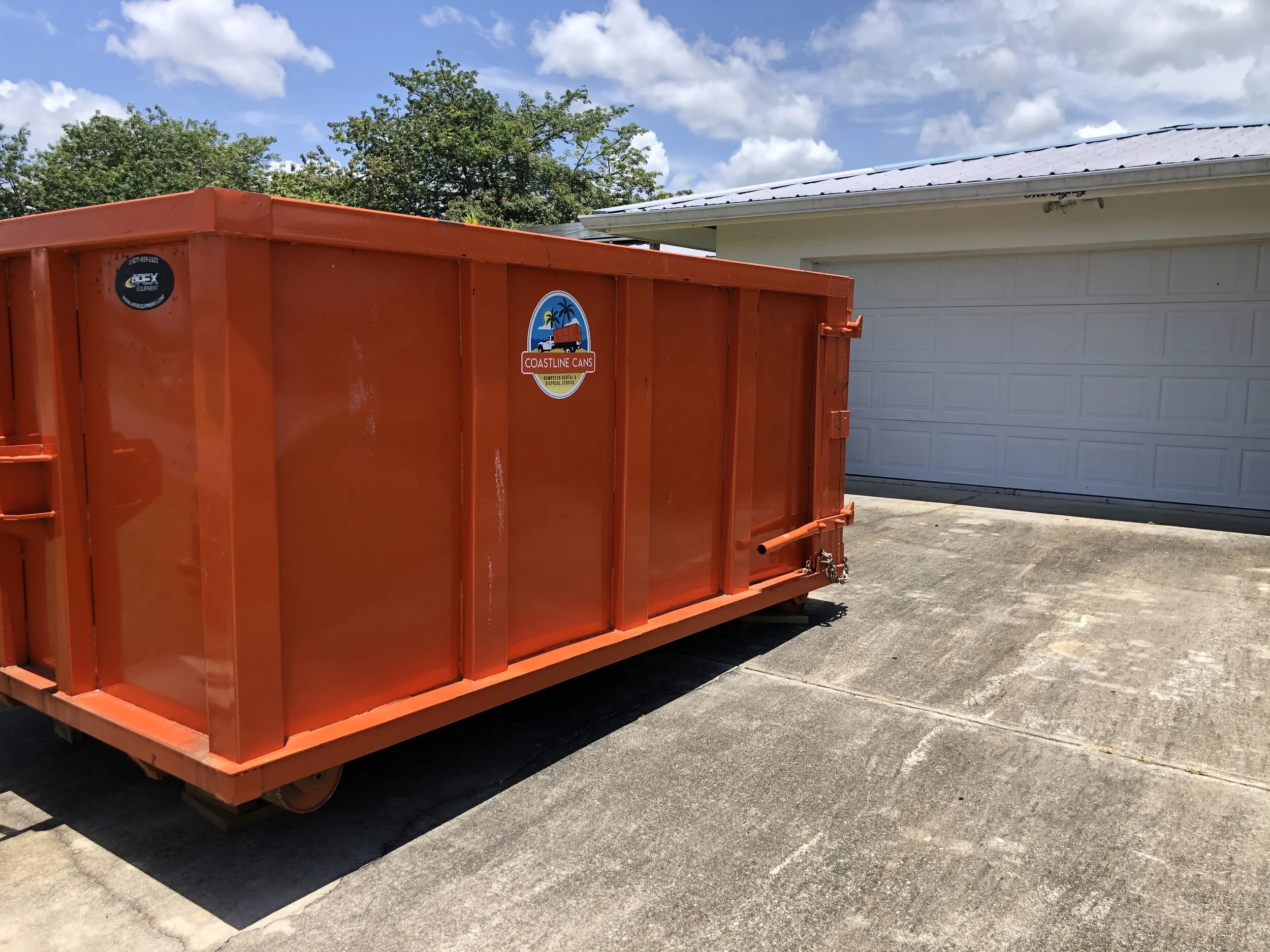 Coastline Cans Dumpster Rental Port Charlotte Sarasota Fort Myers