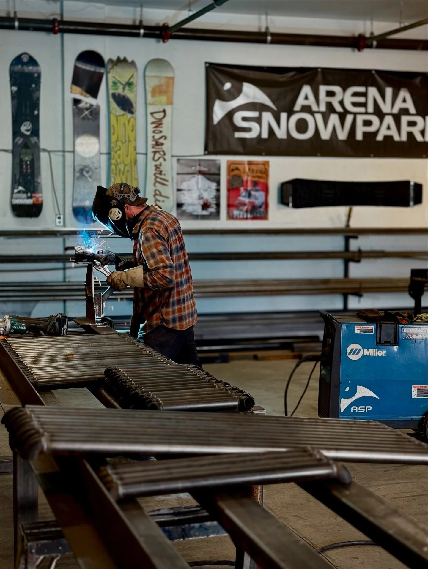 Elbows up. 
Getting prepped for another busy rail building season. #ASPrails