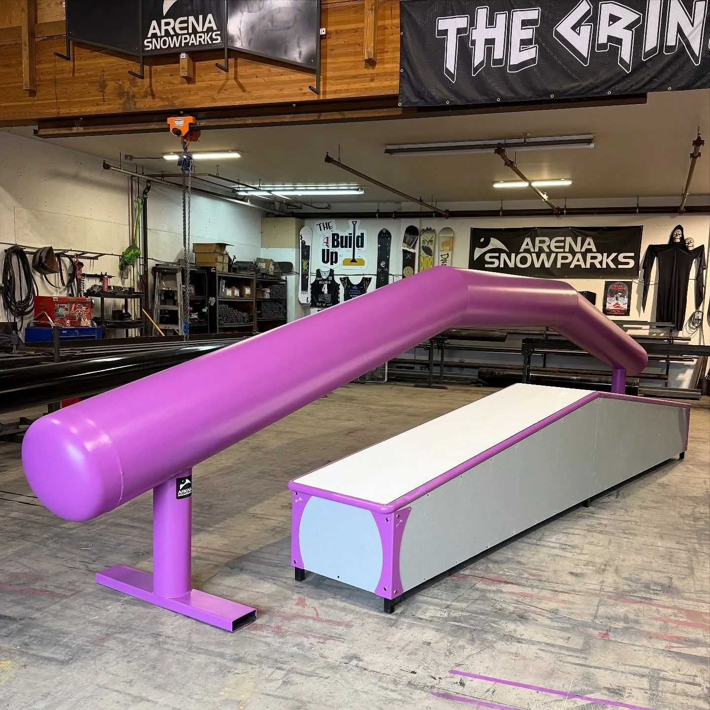 Big pink Battleship Super Tanker and Up Down 2&rsquo; Box for the beauties at @sunpeaksresort! 
#ASPrails @sunpeaksparks #sunpeaks