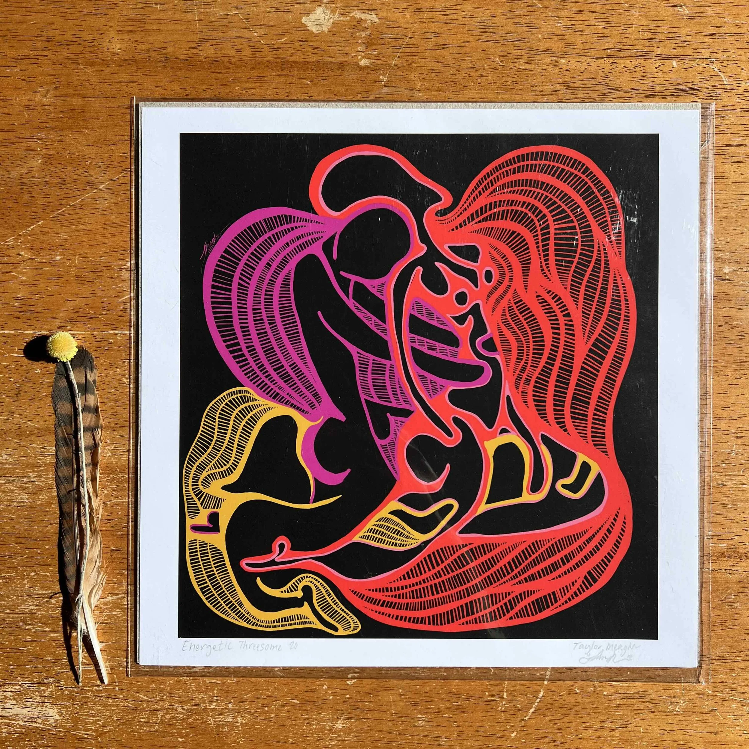 energetic_threesome_square_poster_paper_print.jpeg