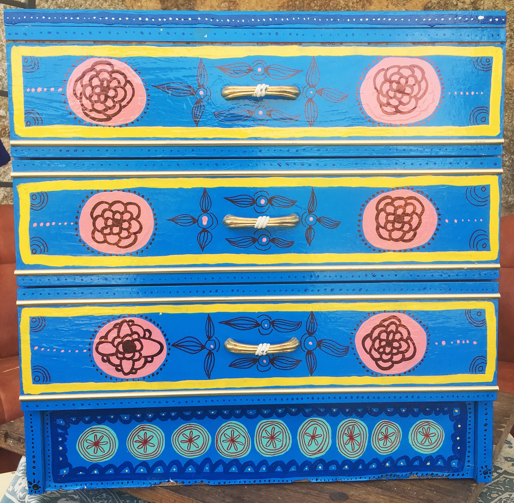 Hand-painted dresser by Taylor Meagher